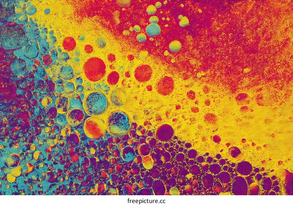 Abstract Colorful Bubble Patterns