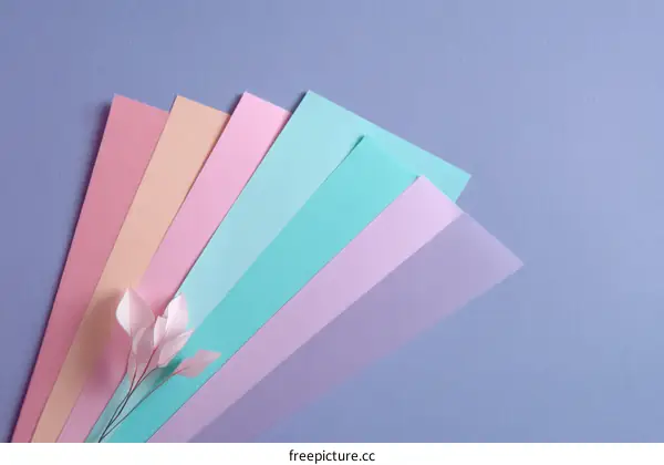 Abstract Colorful Paper Art Arrangement