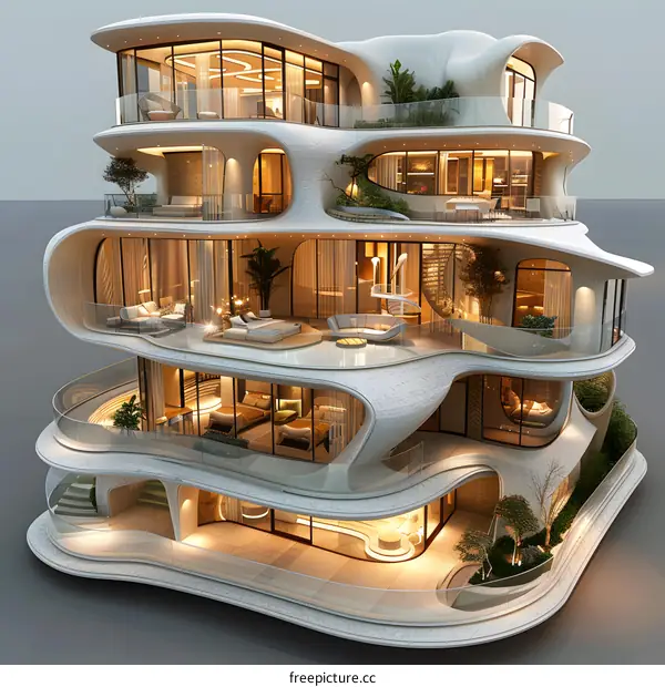 Futuristic Luxury Apartment