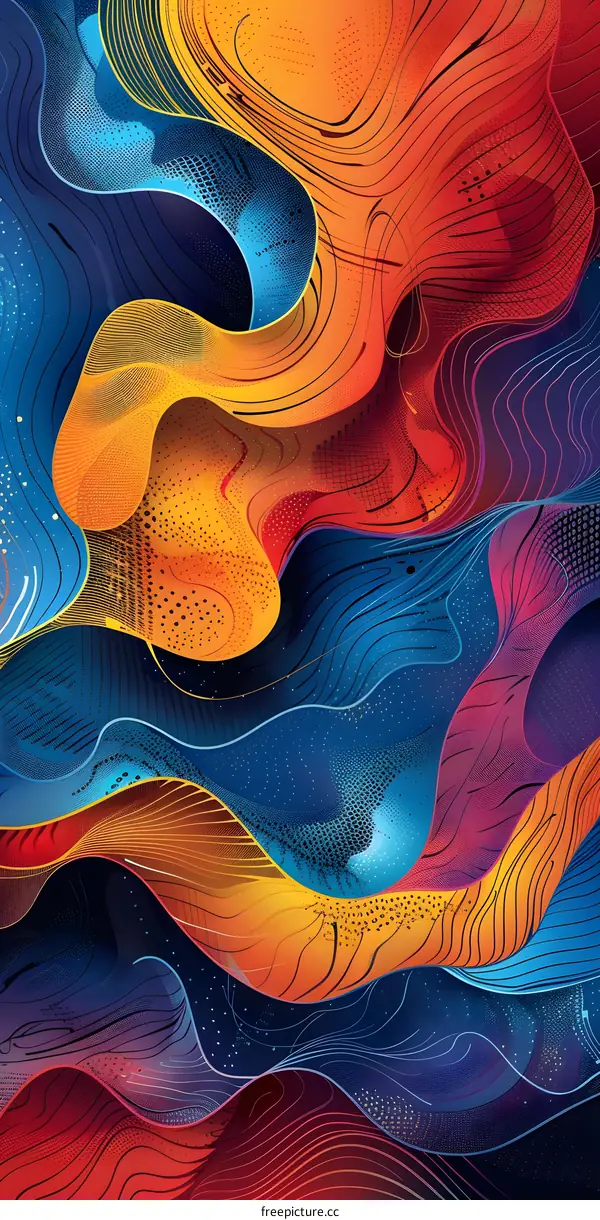 Colorful geometric lines