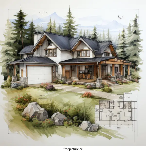 Modern Farmhouse Design with Walkout Basement