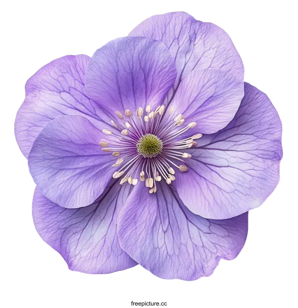 [Transparent Background PNG]Close Up of a Delicate Lavender Flower