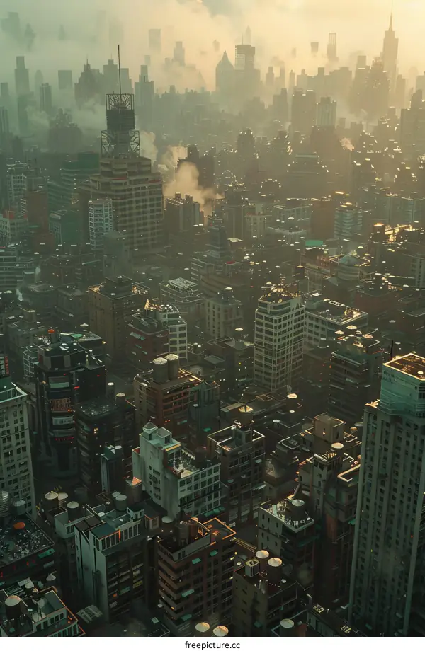 Post-Apocalyptic Cityscape Illustration