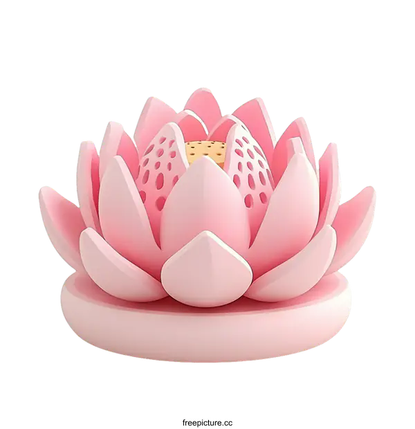 [Transparent Background PNG]Pink Lotus Flower Decorative Object