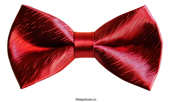 [Transparent Background PNG]Elegant Red Bow Tie Fashion Accessory