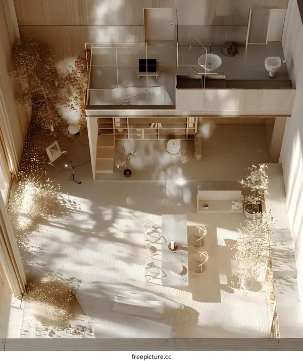 Minimalist Interior Design with Open Floor Plan and Natural Light