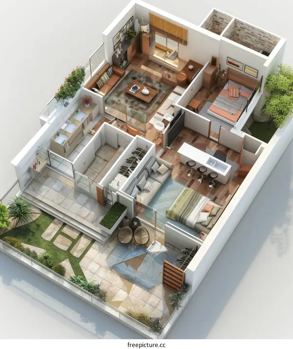 Modern Apartment Floor Plan Design