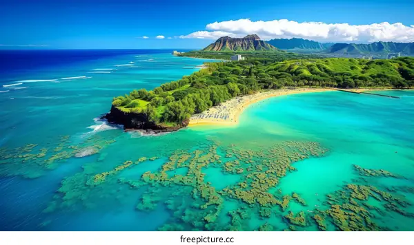 Aerial view of Honolulu, Hawaii