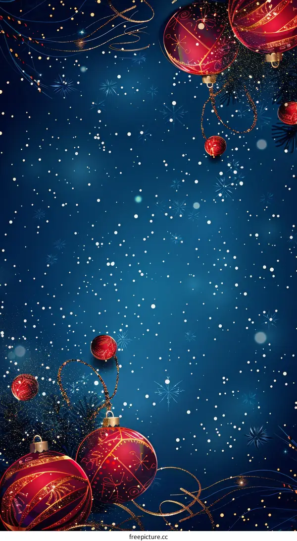 Christmas and snowflake decoration