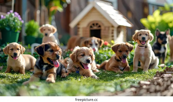 A Group of Adorable Puppies