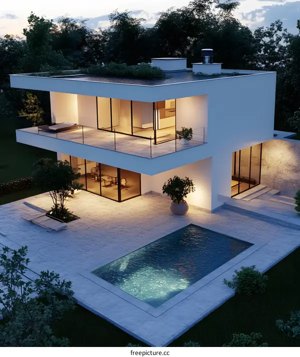 Modern Minimalist House With Swimming Pool