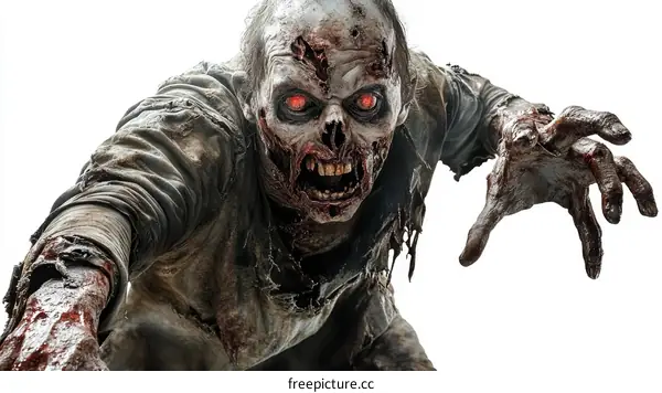 Frightening Zombie Reaching Out