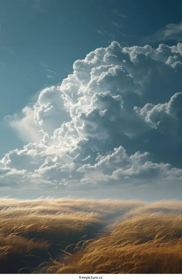 Vast Field Under Dramatic Sky