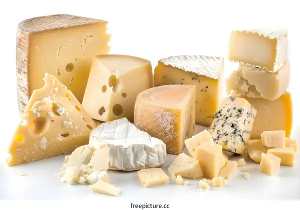 Collection of Different Types of Cheese