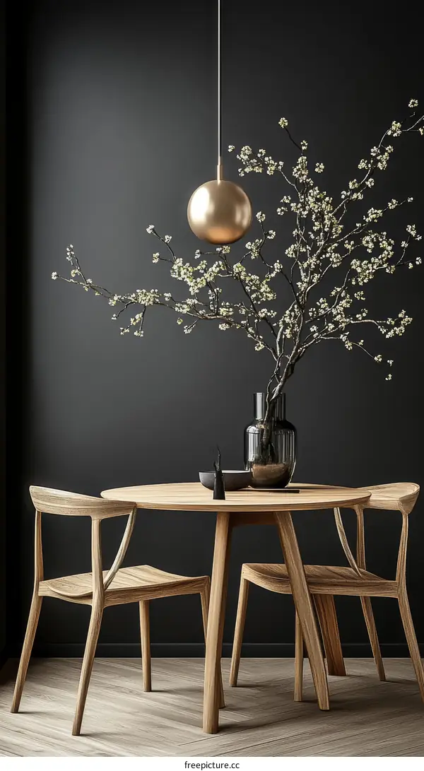 Modern Dining Room Interior Design Illustration