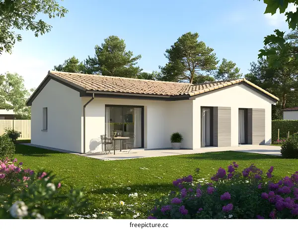 Modern House Design with Lush Greenery