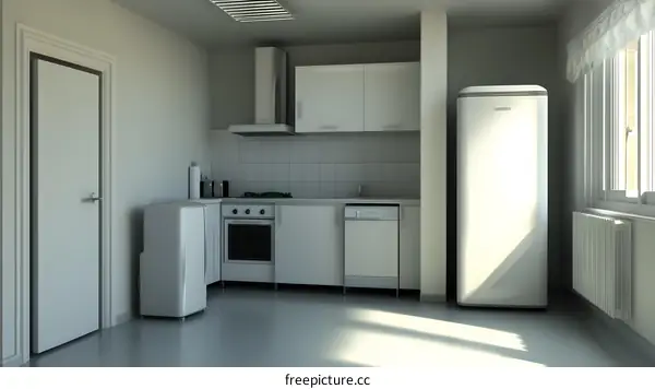 Modern White Kitchen Interior Design