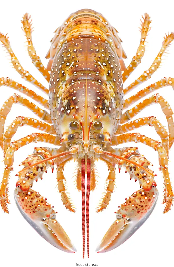 A close up of a lobster