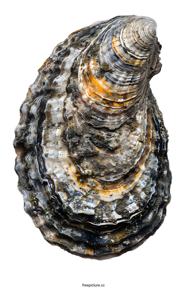 [Transparent Background PNG]A close-up image of an oyster shell
