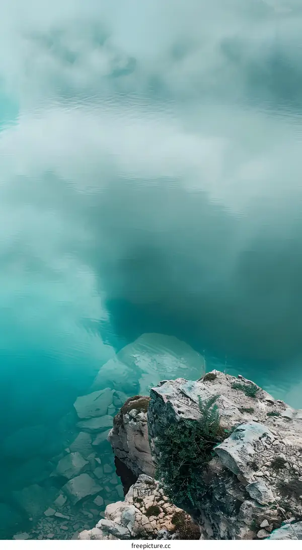 Clear Turquoise Water Overlooking Rocks