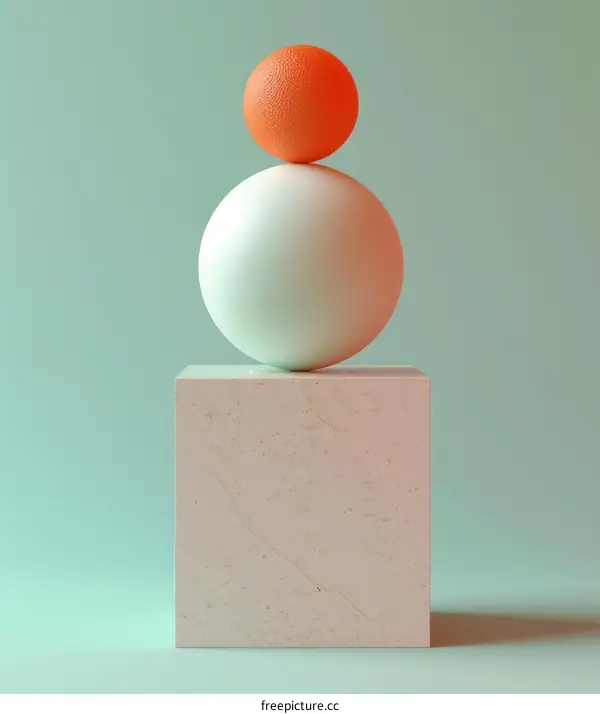Balanced Spheres: Abstract Minimalist Composition