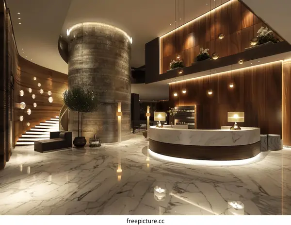 Modern Luxury Hotel Lobby Design