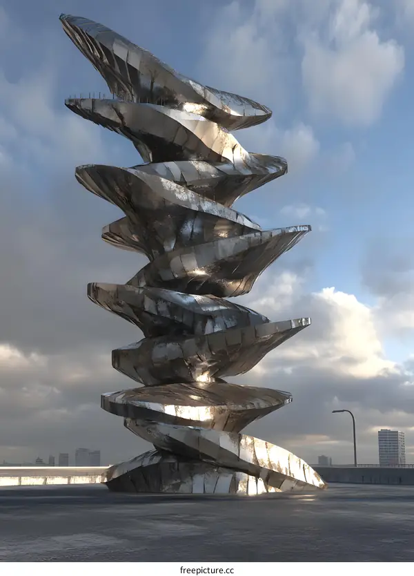 Futuristic Abstract Sculpture Design