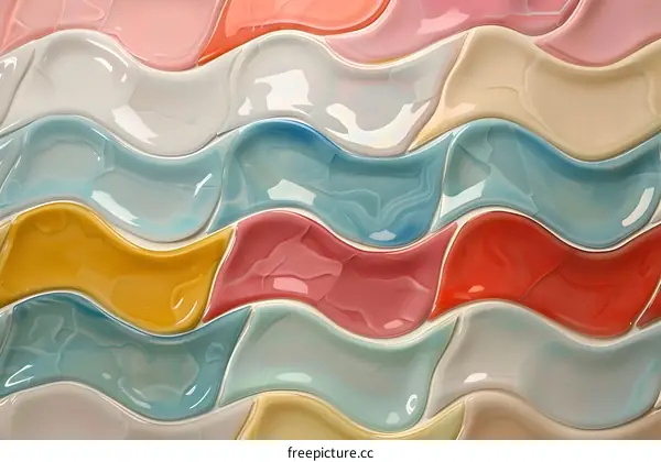 Colorful Abstract Wave Pattern Texture Background