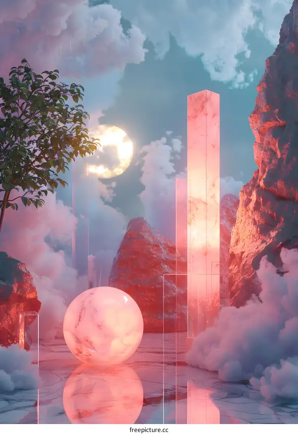 A Pink Geometric World