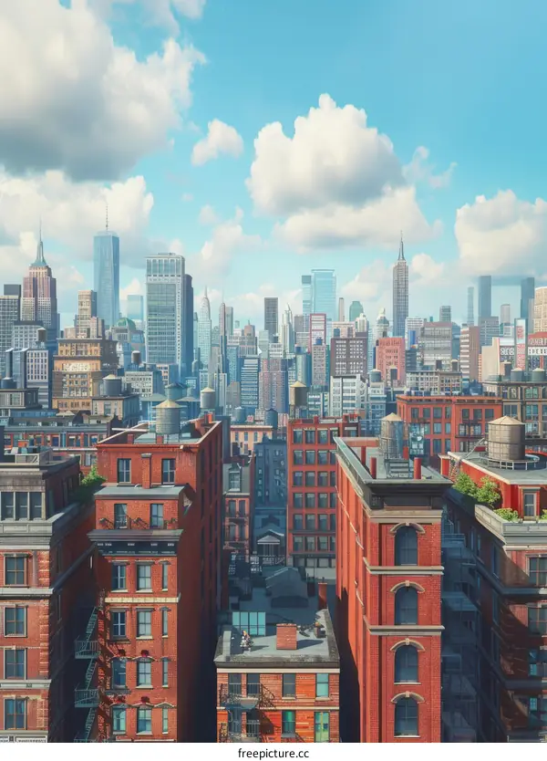 New York City Skyline - Panoramic View of the Urban Metropolis