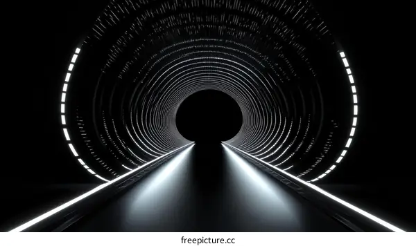 Abstract Futuristic Tunnel Design