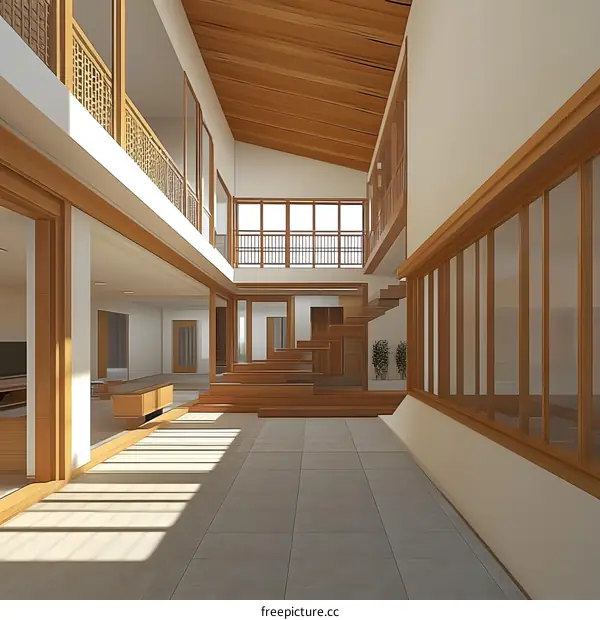 Modern Minimalist Home Interior Design With Wooden Accents