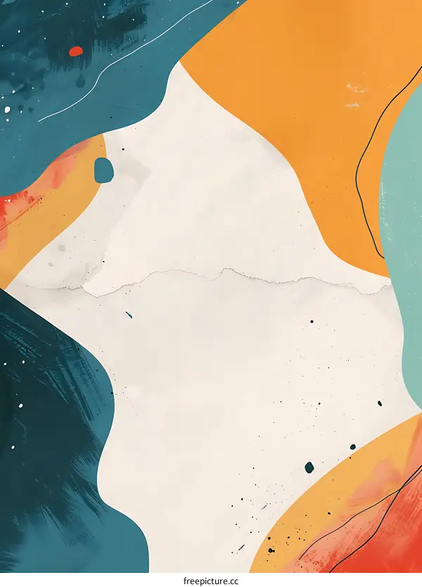 Abstract Art Background with Colorful Shapes