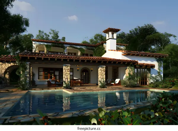 Spanish Style Villa with Swimming Pool