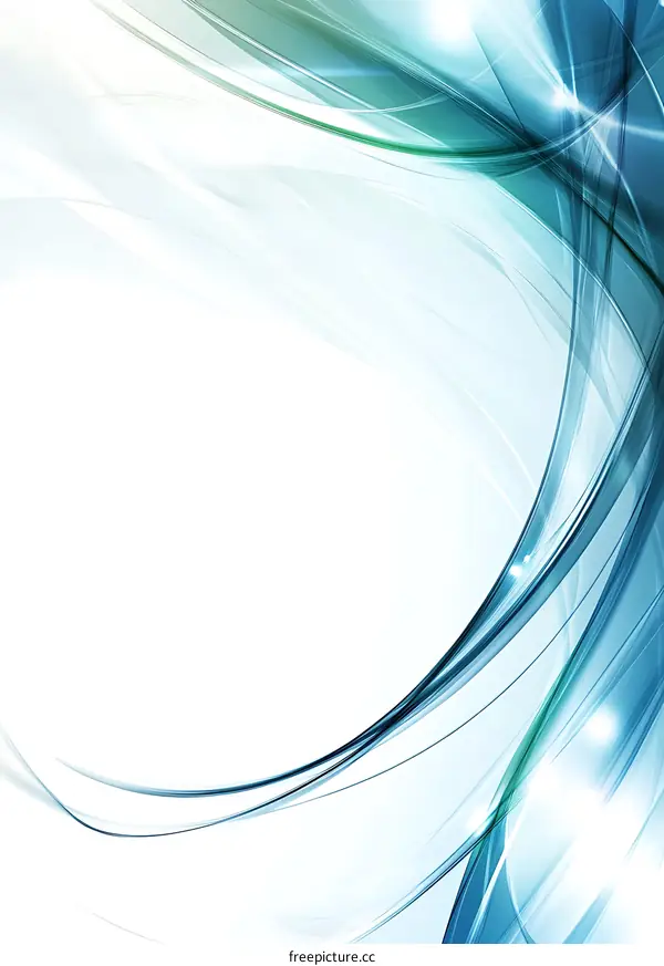 Abstract Blue And White Swirl Background