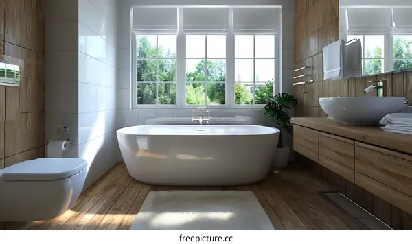 IKEA Style Bathroom with Scandinavian Modern Design