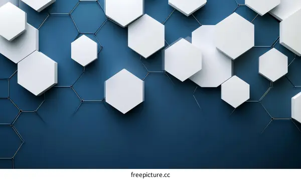 Abstract Geometric Hexagon Pattern Background