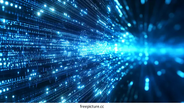 Abstract Digital Data Flow Visualization