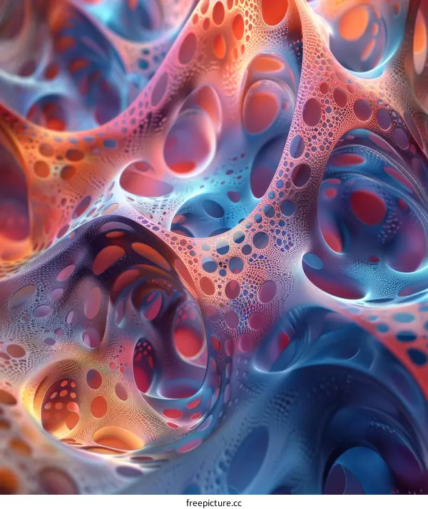 Organic structure resembling a coral or brain