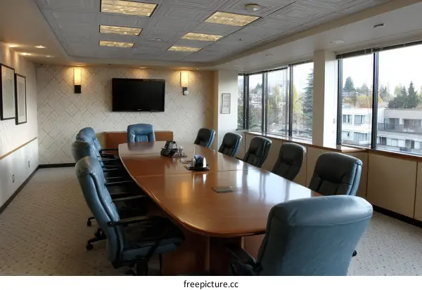 Modern Conference Room with Natural Light