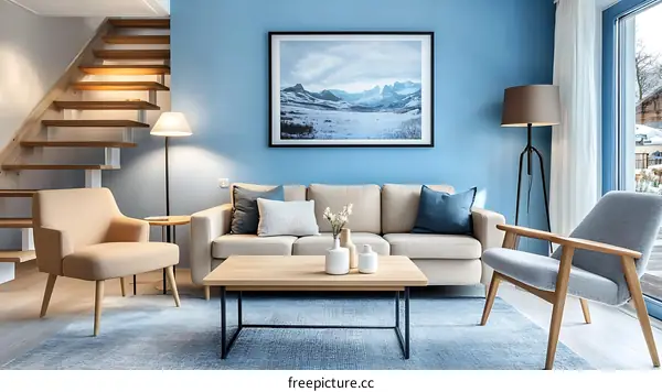 Modern Scandinavian Living Room Interior Design