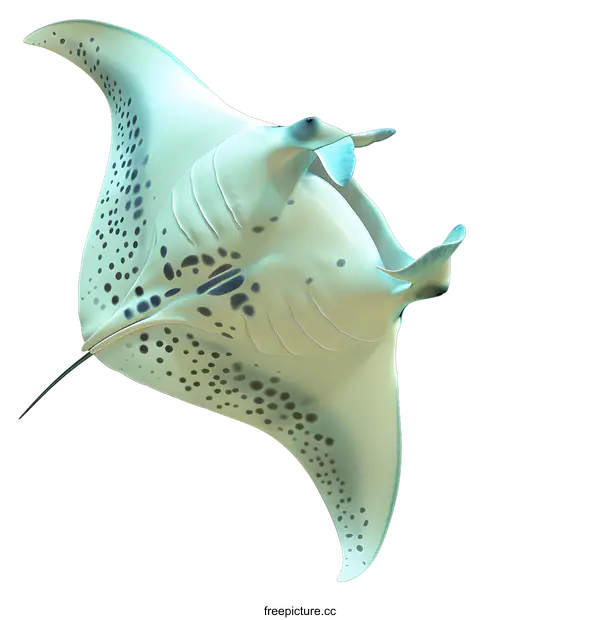 [Transparent Background PNG]A beautiful illustration of a manta ray
