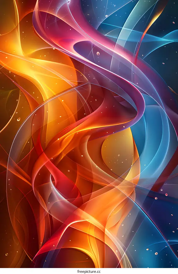 Abstract Swirls of Color