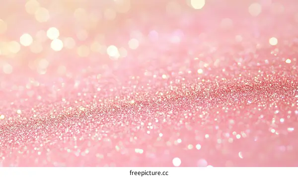 Romantic Pink Glitter Background Image