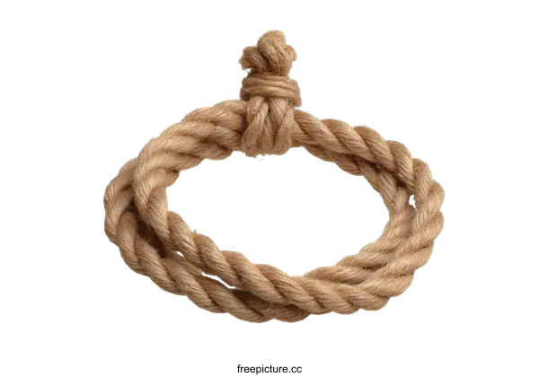 [Transparent Background PNG]Natural Jute Rope Oval Frame Decoration