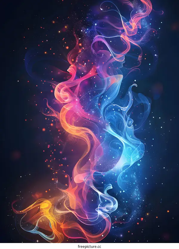Colorful smoke background
