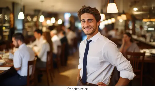 Waiter in a restaurant