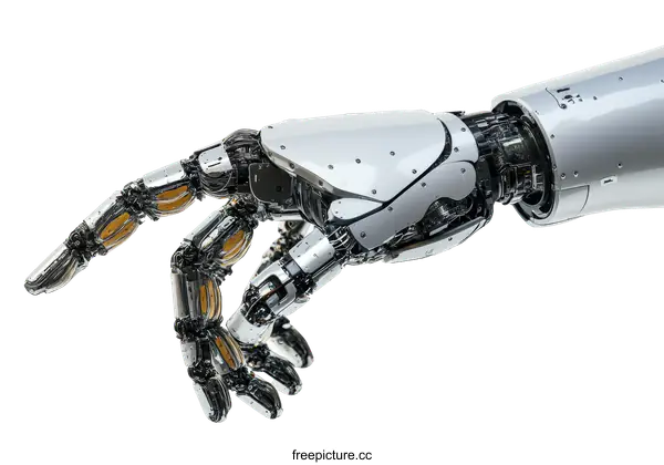 [Transparent Background PNG]Futuristic Mechanical Robotic Arm Illustration