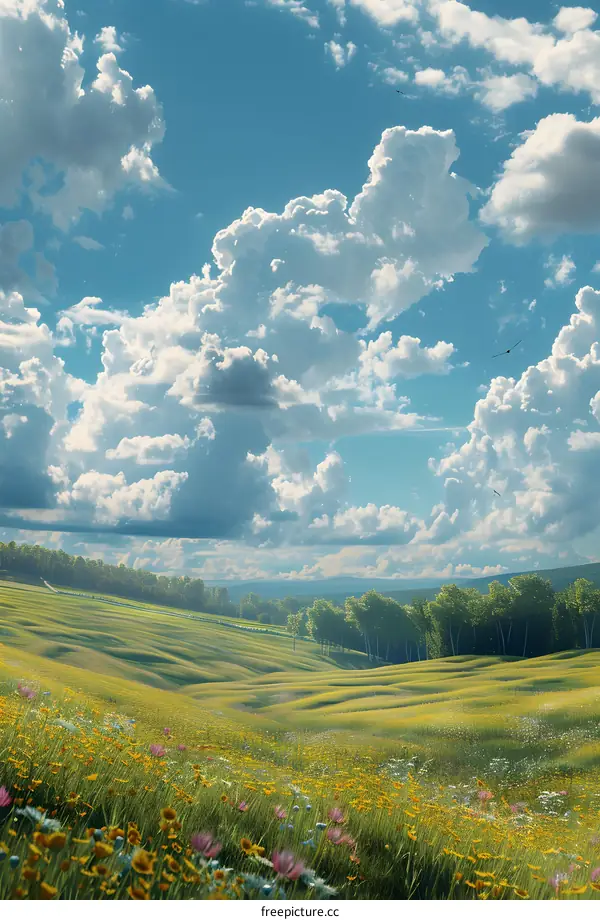 A golden canola field