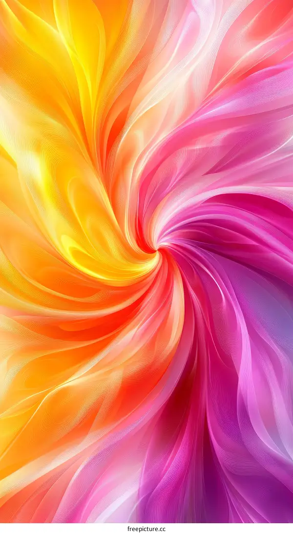 Abstract Colorful Flowing Fabric Design